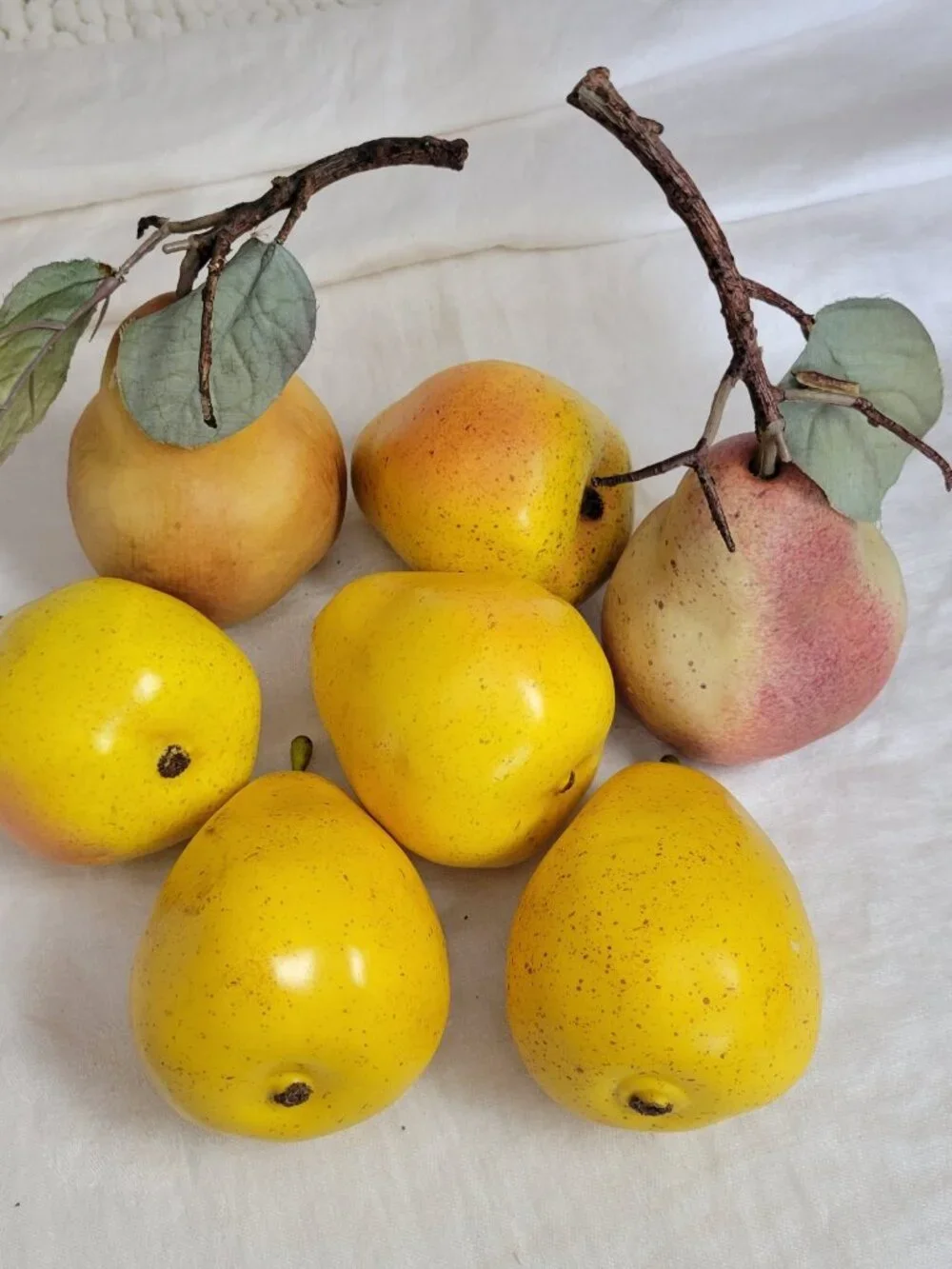 Faux Fruit LOT of 15 realistic pears lemons grapes berries squash peaches stage